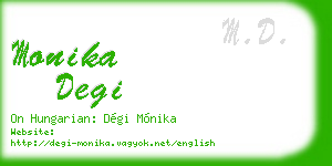 monika degi business card